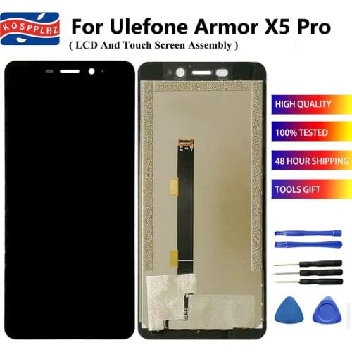 For Ulefone Armor X5 Pro LCD + Touch Display Screen Assembly 100% Tested For Ulefone Armor X5 Pro Cell Phone Replacement + Glue
