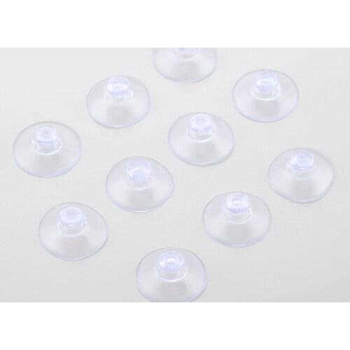 100Pcs 20mm Mushroom Sucker Pads Hook Hanger Clear Sucker Suction Cups For Window Kitchen Bathroom Doll Toy Fridge Car Glass