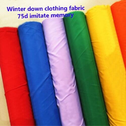 100cm*148cm Winter jacket clothing fabric 75d imitate memory textile polyester