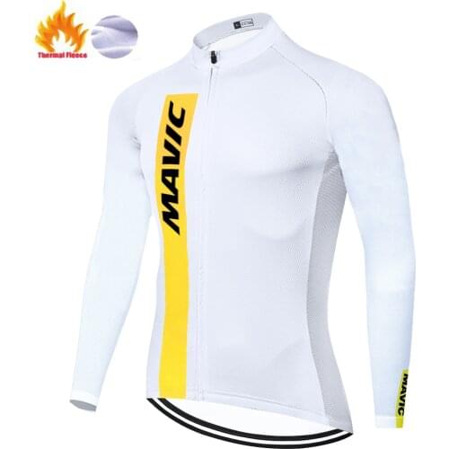 MAVIC maillot ciclismo team Winter Thermal Fleece for racing bicycle clothes breathable long sleeve koszulka rowerowa