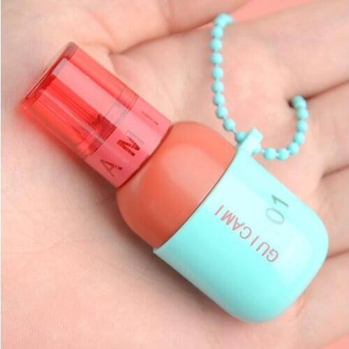 GUICAMI Keychain Matte Lip Glaze Long-lasting Whitening Pearlescent Waterproof Lip Mud Cute Makeup Female Cosmetics