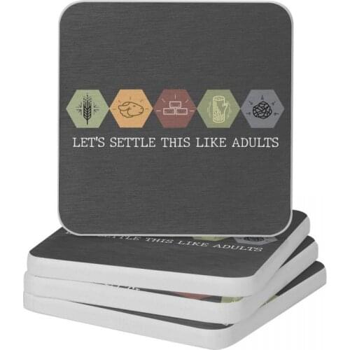 Lets Settle This Like Adults Diatomite Square Round Coaster Quick-drying Cup Bonsai Mat Soap Toothbrush Pad Wholesale 10x10cm