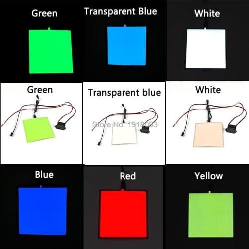 EL Panel EL Sheet with DC-12V Steady on Inverter without Cigar 6 Colors Select Novelty Lighting for Car Decoration