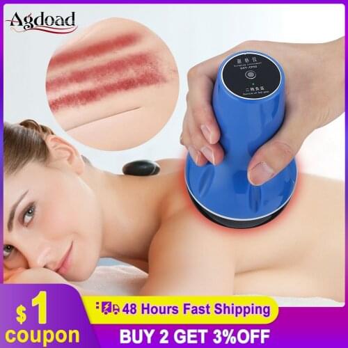 Electric Scraping Instrument Negative Pressure Guasha Anti Cellulite Massager for Physiotherapy Suction Vacuum Cupping Machine