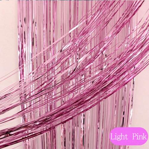 Bachelorette Party Backdrop Curtains Glitter Pink Tinsel Fringe Foil Curtain Birthday Wedding Decoration Adult Anniversary Decor