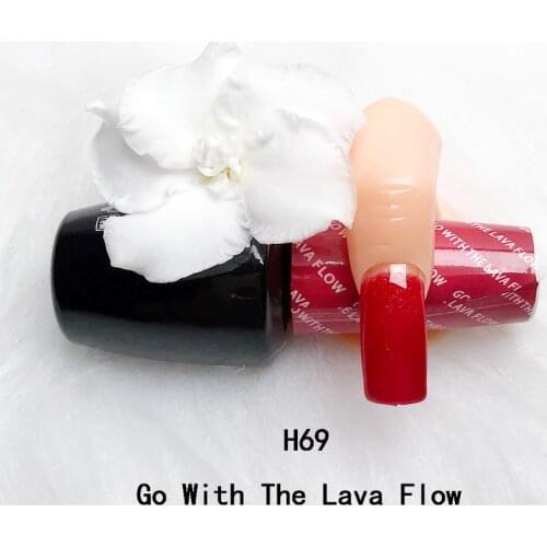 15ml Gel Nail Polish For Nails Opie H69 GO WITH THE LAVA FLOW Semi Permanent Soak Off Gel UV LED Varnishes Base Top Matte Coat