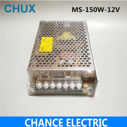 150W 12v 12.5A Switching Power Supply Small Volume Single Output for LED Strip light AC to DC(MS-150W-12V) free shipping
