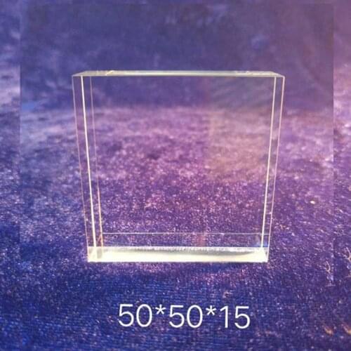 50*50*15 MM quartz light guide used in IPL photon skin rejuvenation and photon hair removal for sale