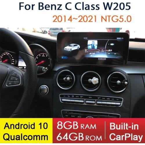 Android 10 Radio Tape Recorder For Mercedes Benz C Class W205 2014~2021 Car Stereo Package Multimedia GPS 4G Teyes 2Din NTG5.0