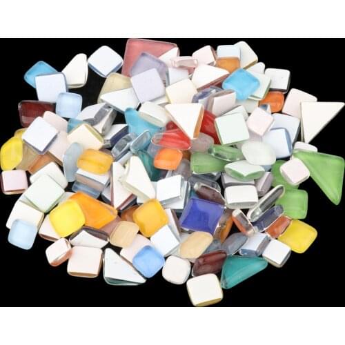 Mosaic Tiles Assorted Flowerpot Glass Pieces Picture Frame Crafting Stones