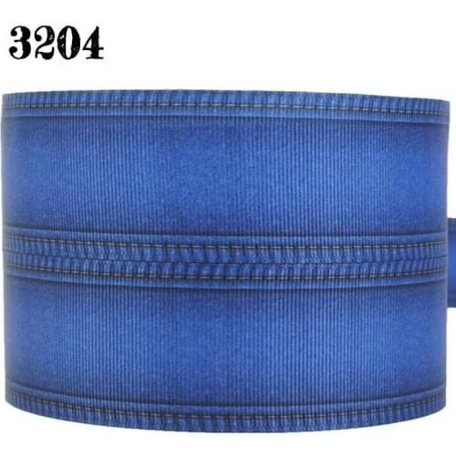 NEW 10yards 25 &38 mm jean color ribbon printed grosgrain ribbon free shipping 3204 signle face