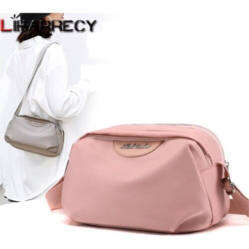 2021 New Letter Design Ladies Shoulder Bag High Quality Nylon Womens Wallet Fashion Solid Color Women Messenger Bags Sac A Main