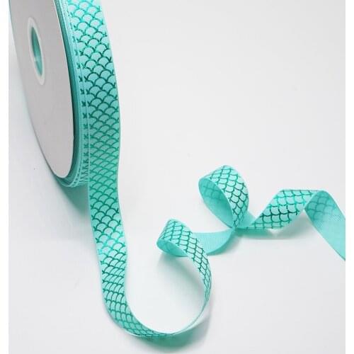 New Arrival 7/8" (22mm) 50 Yards Gold Foil Flowers Printed Grosgrain Ribbons DIY Handmade Materials