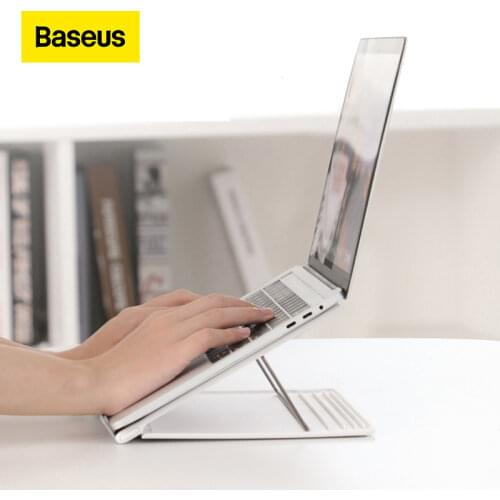 Baseus Adjustable Laptop Stand Foldable Desktop Holder for Notebook MacBook Computer Bracket Lifting Cooling Holder Non-slip
