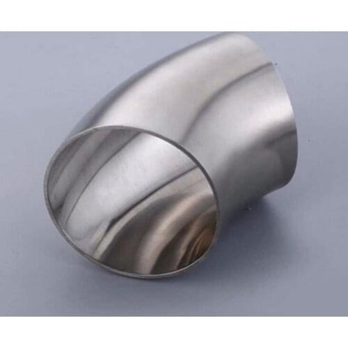 19mm O/D 304 Stainless Steel Sanitary Weld 45 Degree Elbow Pipe Fitting