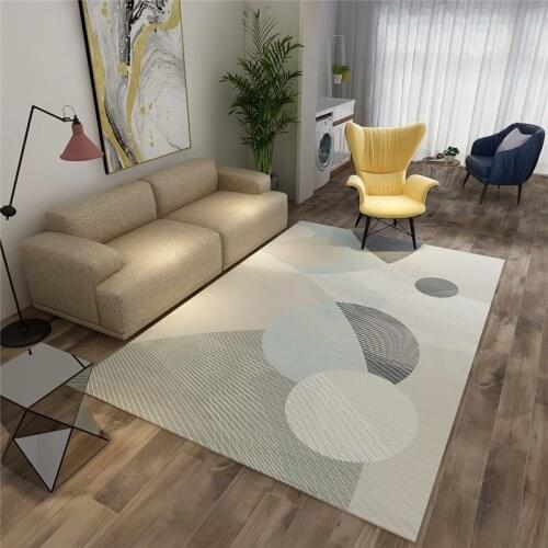 Modern Nordic Style Geometric Pattern Rugs Living Room Sofa Bedroom Carpets for Childrens Room Bedroom Decor