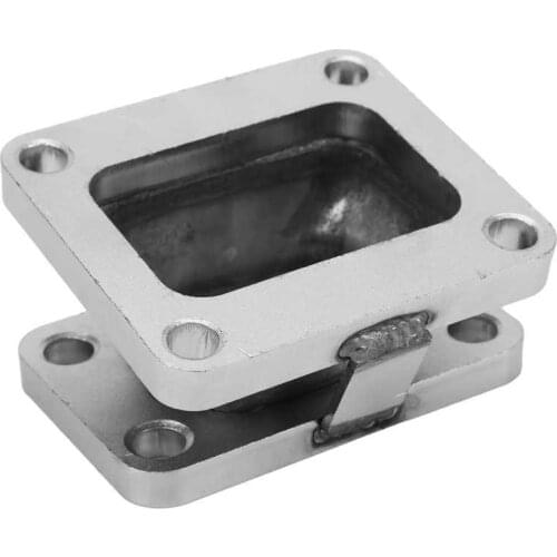 Turbo Manifold Fitting 15 Degree Turbo Exhaust Manifold Flange Adapter for T3 to T4 Stainless Steel Accessory