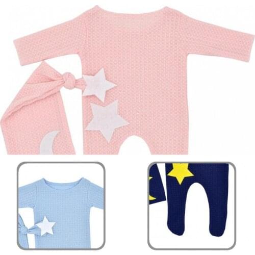 Dress-up Comfortable Infant Romper Photography Tail Hat Outfits for Daily Wearing