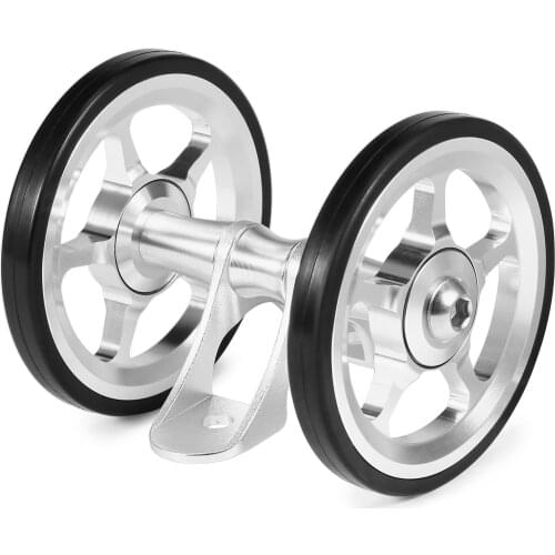 Aluminum Alloy Bike Double Roller Rear Wheels Replacement for Brompton Folding Bicycle Rear Mudguard Bicycle Accessories