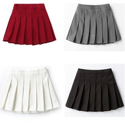 2019 School Big Girls Skirts Performance Pleated Skirt Solid Color Children Clothes Baby Toddler Teenage Kids Bottoms 3-15Y 3204