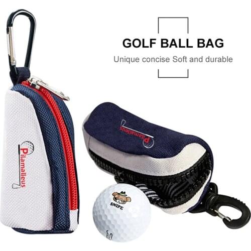 1 Pcs Mini Zipper Small Golf Ball Bag Portable Holder Storage Golf Waist Pouch