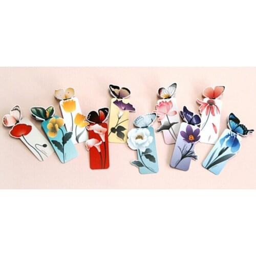1 Pcs Bookmark Butterfly Style Teachers Gift Book Marker Stationery Gift Realistic Cute Kawaii Cartoon 3d Bookmark