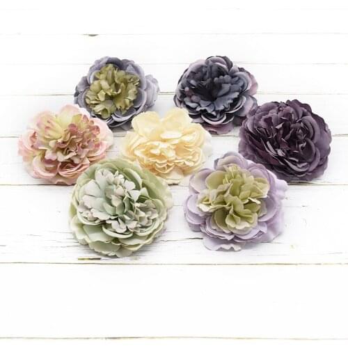 4 pieces Artificial hydrangea Wedding Christmas decorations for home Wreath Brooch New Year Candy box Garland Scrapbooking Gifts