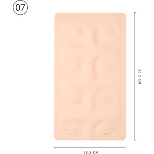 5Pcs Rubber Eyebrow Fake Skin Permanent Makeup Tattoo Practice Skin Cosmetic Training Paper for Beginner