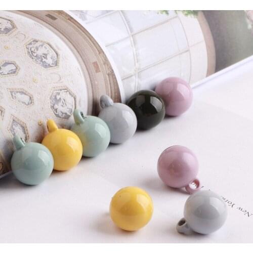 50pcs/lot colorful Spray painting cartoon 3D rounds ball shape plastic charms diy jewelry earring/bracelet pendants accessory