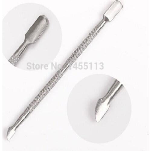 Wholesale 6pcs Cuticle Pusher Stainless Steel Spoon Pusher Cuticle Manicure Nail Art Tools Nail Cleaning Under Nail Cuticle