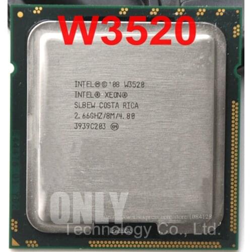 Free shipping latop core W3520 2.66GHZ/8MB 4.8GT/s QPI LGA1366 SLBEW cpu