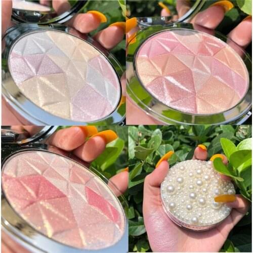 Face Glitter Highlighter Bronzer Palette Makeup Contour Shimmer Diamond Powder Body Base Illuminator Highlight Cosmetic