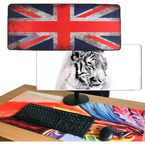 Locked Edge Extend Large Gaming Mousepad Soft Desk Home Office Keyboard Laser Mice Mouse Play Mat Fasion Print Carpet For cs go