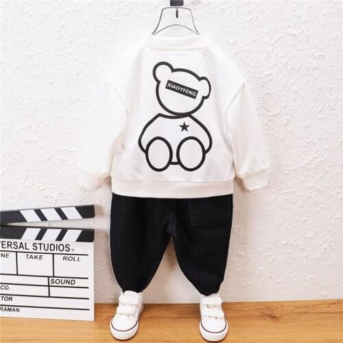 0-5 Year Spring Autumn Boy Girl Clothing Set 2021 New Fashion Active Top+Pant Kid Children Baby Toddler Boy Girl Clothing