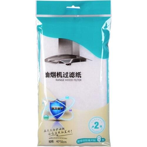 Pollution Filter Mesh Range Hood Filter Paper Oil Nonwoven Clean Cooking Filter Paper Range Hood Grease Filter Kitchen Supplies