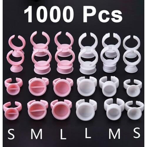 1000pcs Disposable Caps Microblading Pink Ring Tattoo Ink Cup For Permanent Makeup Tattoo Needle Supplies Accessory Makeup Tools