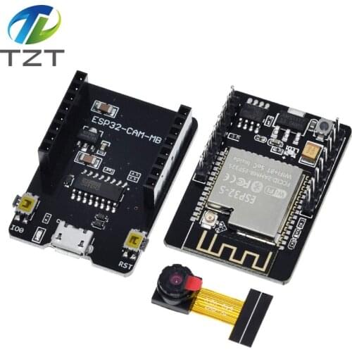 ESP32-CAM-MB WIFI ESP32 CAM Bluetooth Development Board with OV2640 Camera MICRO USB to Serial Port CH340G 4.75V-5.25V Nodemcu