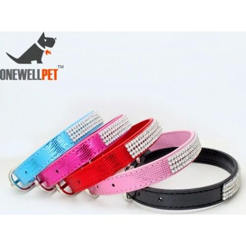 Pet Collar Snake Pattern Pretty Bite Harness Puppy Dog Sets Neck Strap Solid PU Leashes Private Rhinestones Collars Cat Supplies