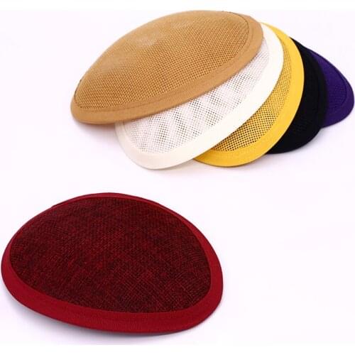 13cm*10*1.8CM Teardrop fascinator base millinery imitation linen headwear craft sinamay wedding DIY hair accessories 1pieces/lot