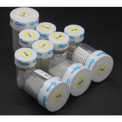 1pcs 250K BGA reballing solder balls leaded 0.25 0.3 0.35 0.4 0.45 63Sn / 37Pb Solder Spheres balls