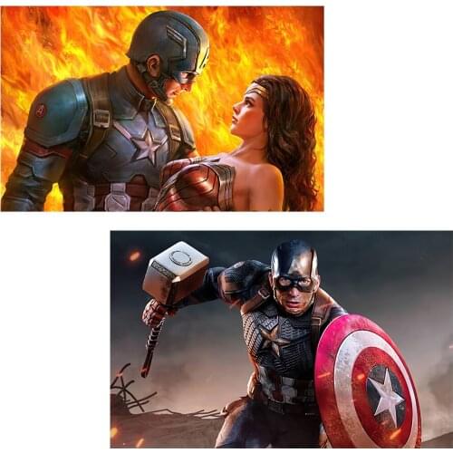 Marvel Superhero Avengers Captain America HD Print Canvas Painting Living Room Bedroom Decoration Painting
