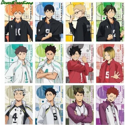 Attack On Titan Posters Japanese Anime Haikyuu Coated Paper Prints Livingroom Bedroom Bar Home Art Painting 29*42cm