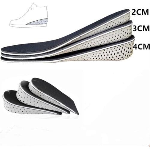 Height Increase Insole 1 Pair Hard Breathable Memory Foam Heel Lifting Inserts Shoe Lifts Shoe Pads Elevator Insoles for Unisex