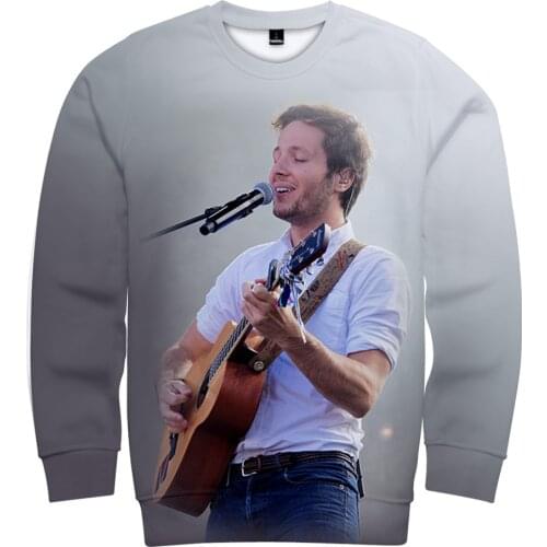 Singer Vianney Sweatshirts Hip Hop Round Neck Sweatshirt Harajuku Polyester Fabric Casual Fashion Sweatshirts Classic Clothes