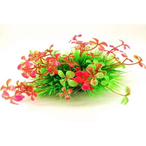 Aquarium Decoration Plastic Water Plant Decor of Fish Accessories Artificial Grass Ornament 1 piece