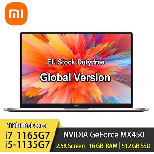 2021 Xiaomi RedmiBook Pro14 laptop 14inch 11th Intel i7-1165G7/i5-1135G7 16+512GB 2.5K Screen Win 10 Ultra-thin Office Notebook