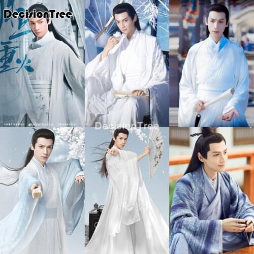 2021 embroidery hanfu men large size chinese traditional costume male halloween carnival cosplay costume for men