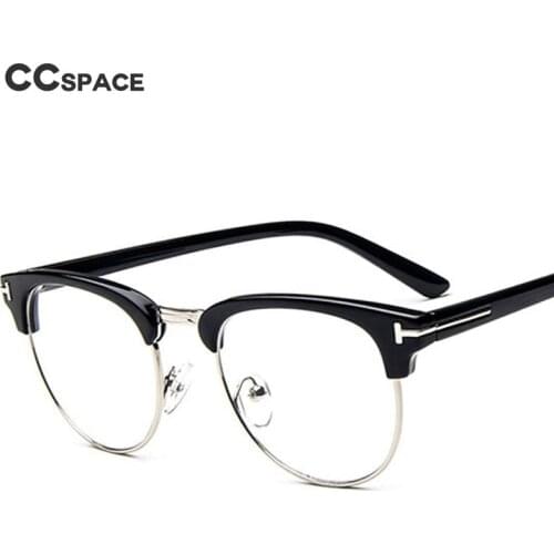 47103 Round Glasses Frames Men Women metal half frame Optical Fashion Computer Glasses