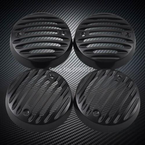 Black Motorcycle Turn Signal Protector Indicator Blinker Grill Cover For Royal Enfield Classic 500 Pegasus Stealth Black Chrome