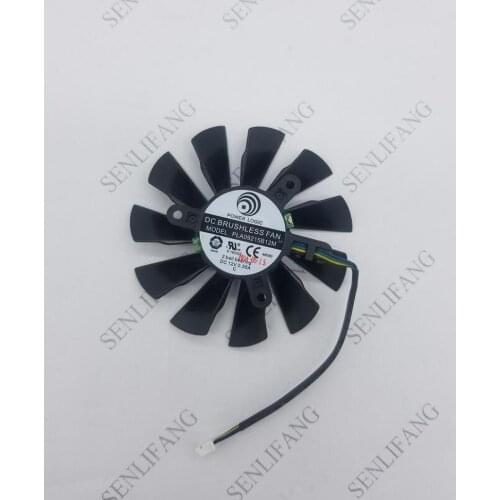 Free shipping 100% Brand New cpu Cooling Fan For MSI HD7750 graphics card fan PLA09215B12M